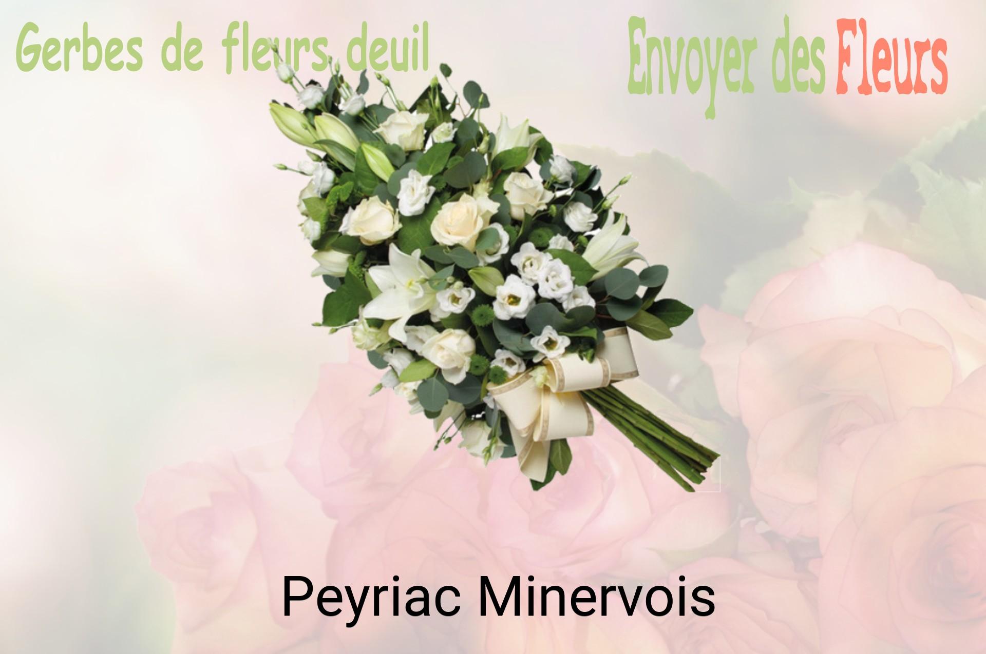 Gerbe de fleurs de deuil livrée à Peyriac-Minervois